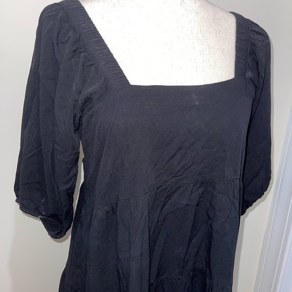Black puff sleeve dress - Picture 3 of 6
